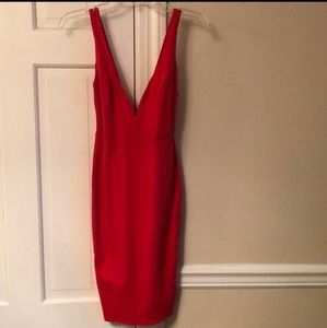 Bodycon low vneck dress